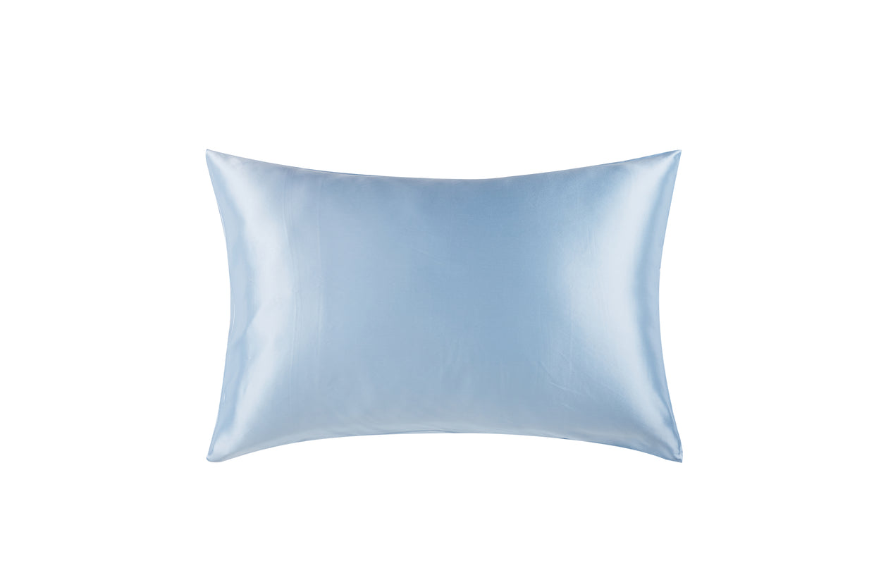 22 Momme Silk Pillowcase Lake Blue Color